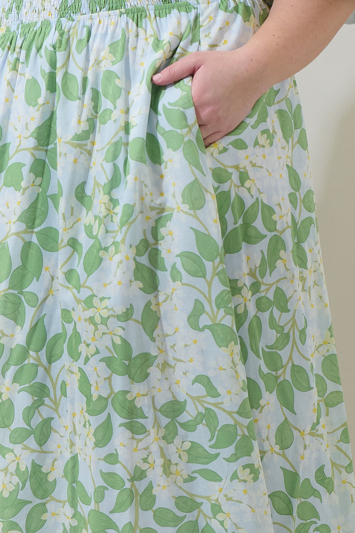 Kiany Floral Magna Town Midi Dress Curve