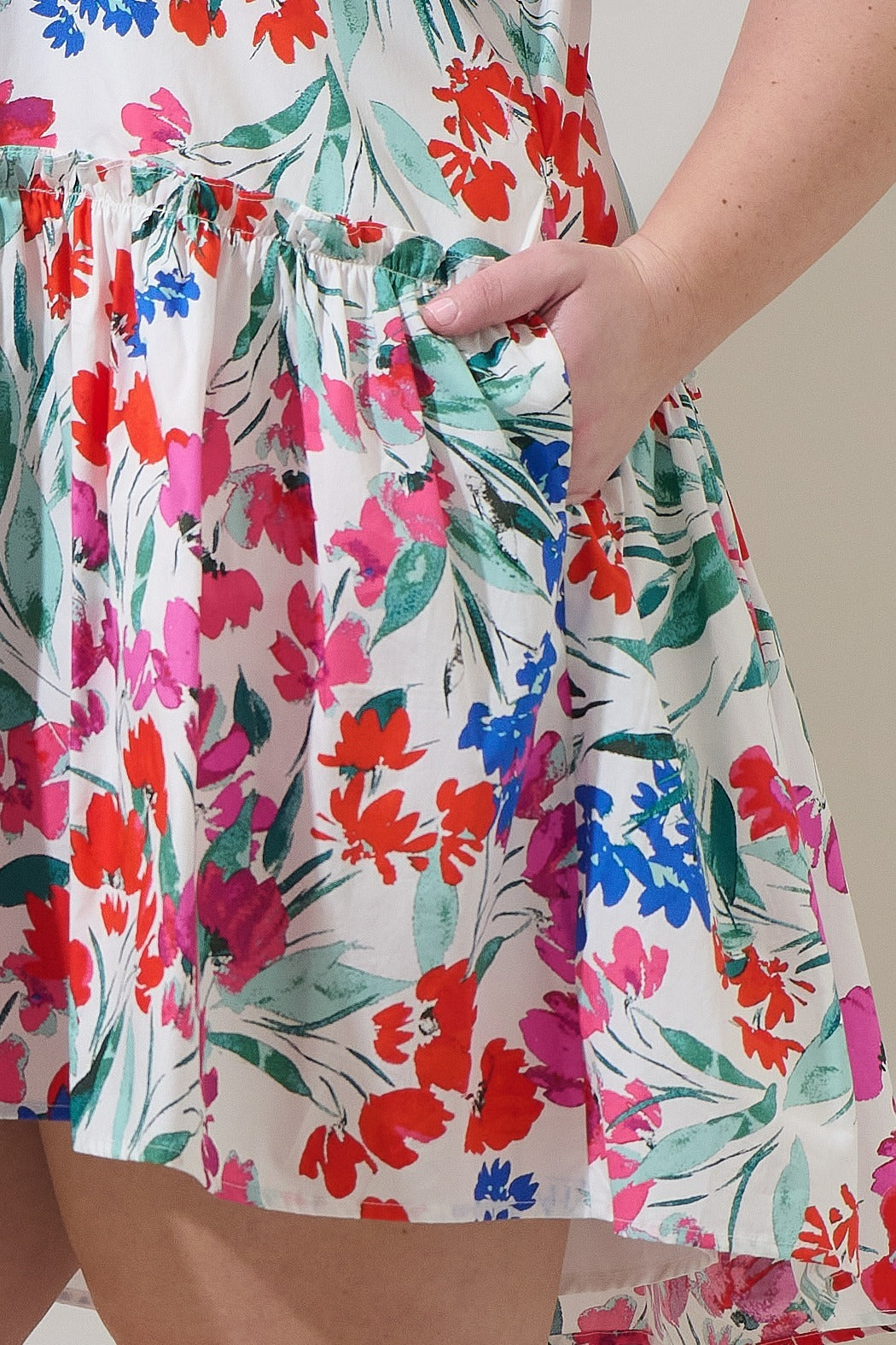 Kivia Blossom Rock A By Trapeze Mini Dress Curve