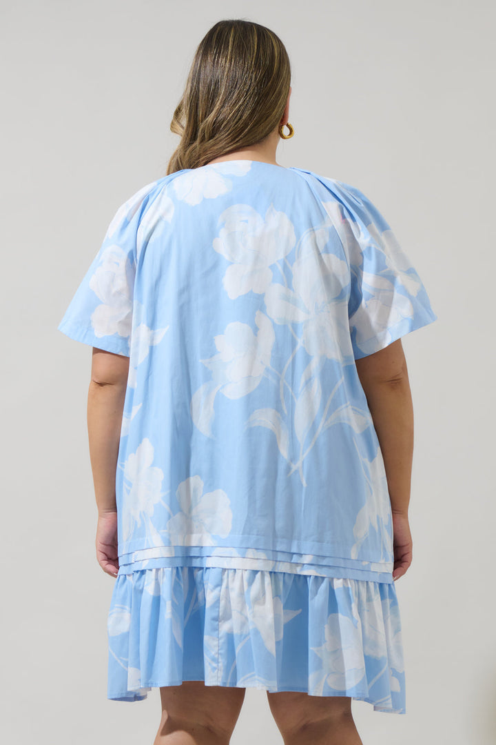Afina Floral Seruma Mini Dress Curve