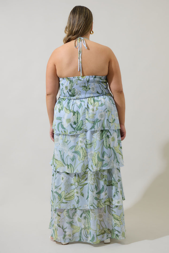 Serenade Bloom Seana Tiered Maxi Dress Curve