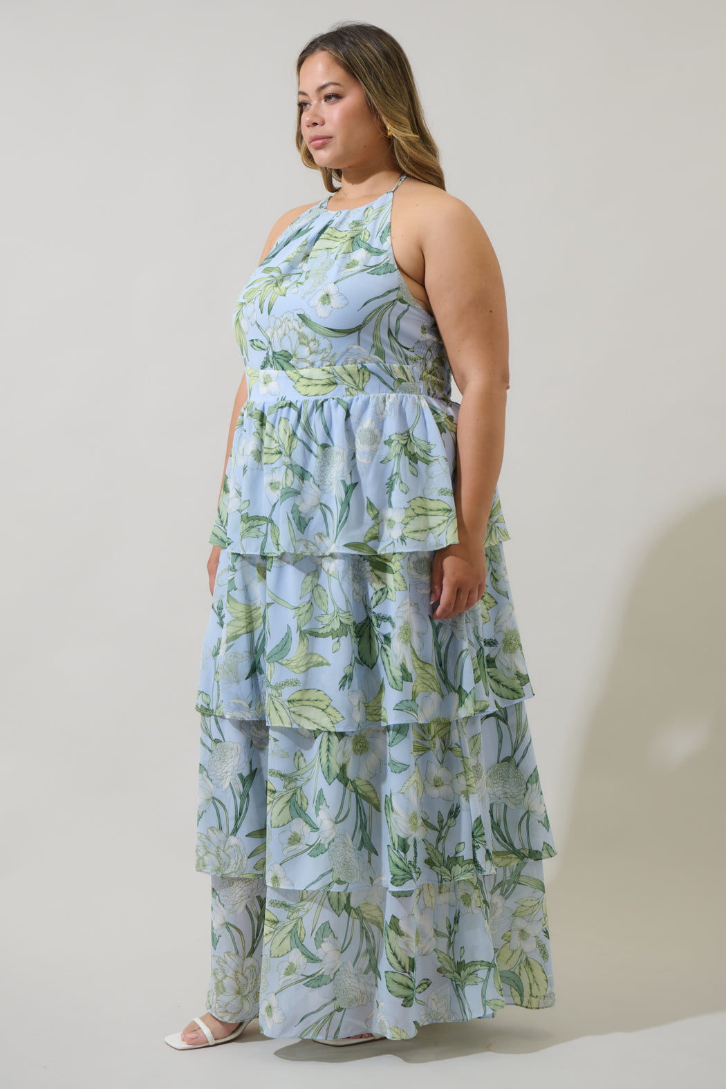 Serenade Bloom Seana Tiered Maxi Dress Curve