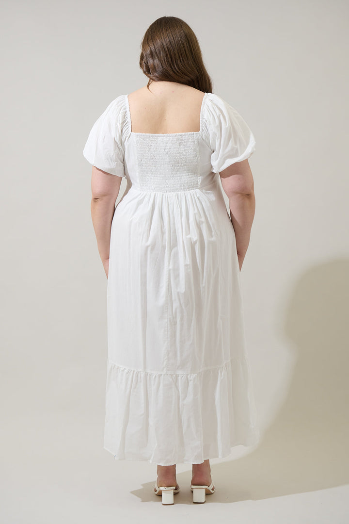Xena Puff Sleeve Maxi Dress Curve