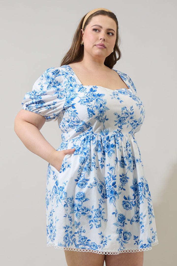 Juba Floral Kaly Mini Dress Curve