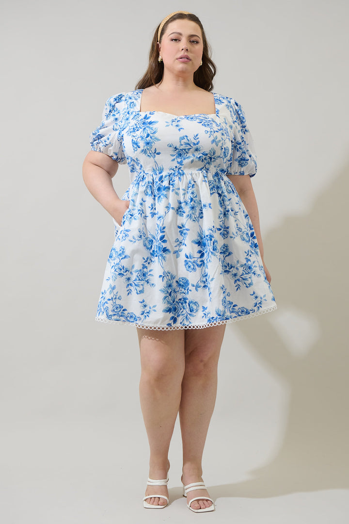 Juba Floral Kaly Mini Dress Curve