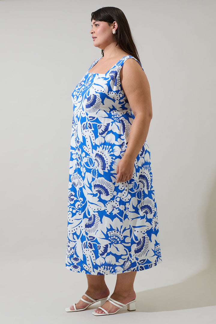 Ronan Floral Troy Maxi Dress Curve
