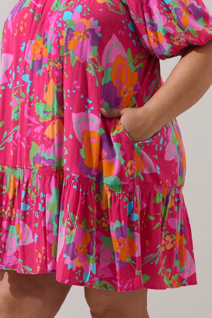 Himera Floral Maribor Mini Dress Curve