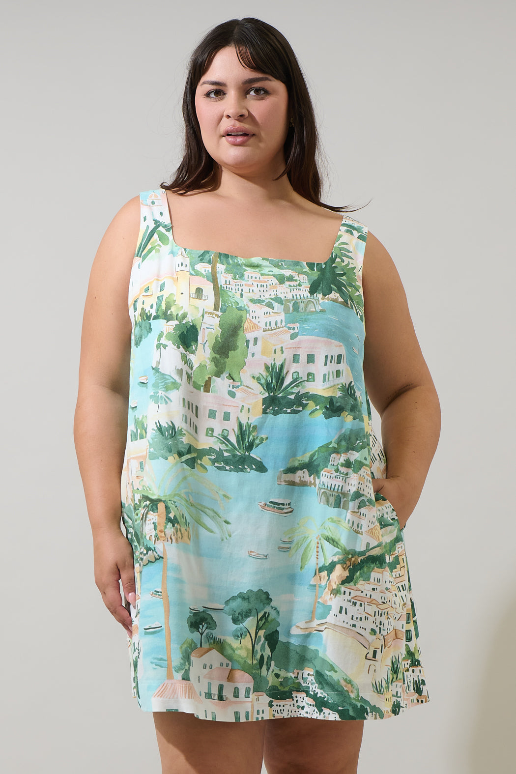 Piti Town Zenica Shift Mini Dress Curve