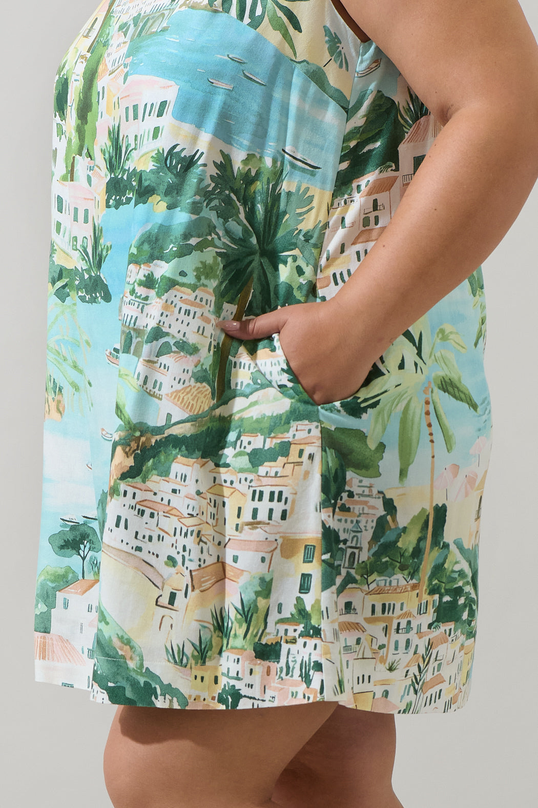 Piti Town Zenica Shift Mini Dress Curve