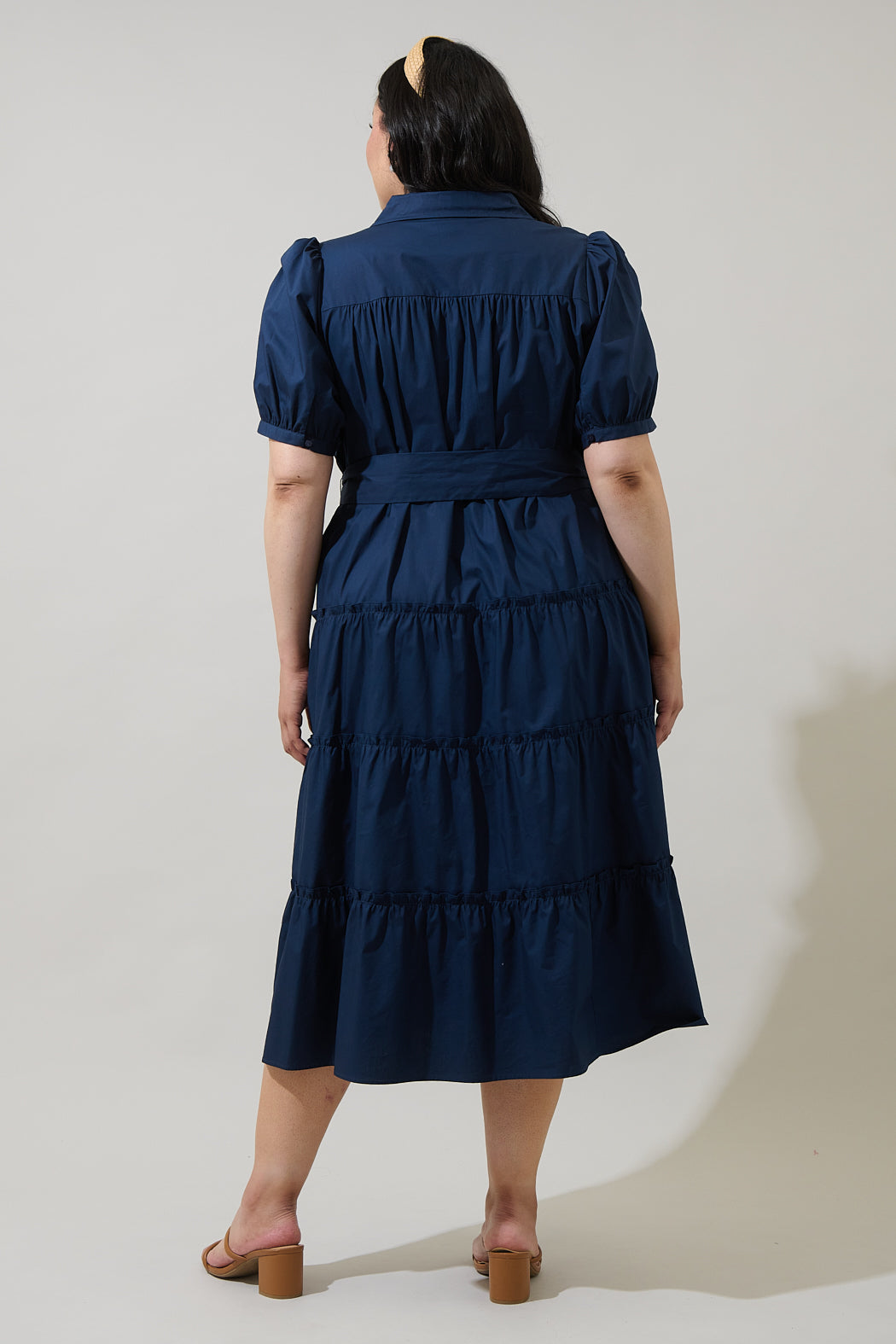 Blate Tiered Midi Dress Curve