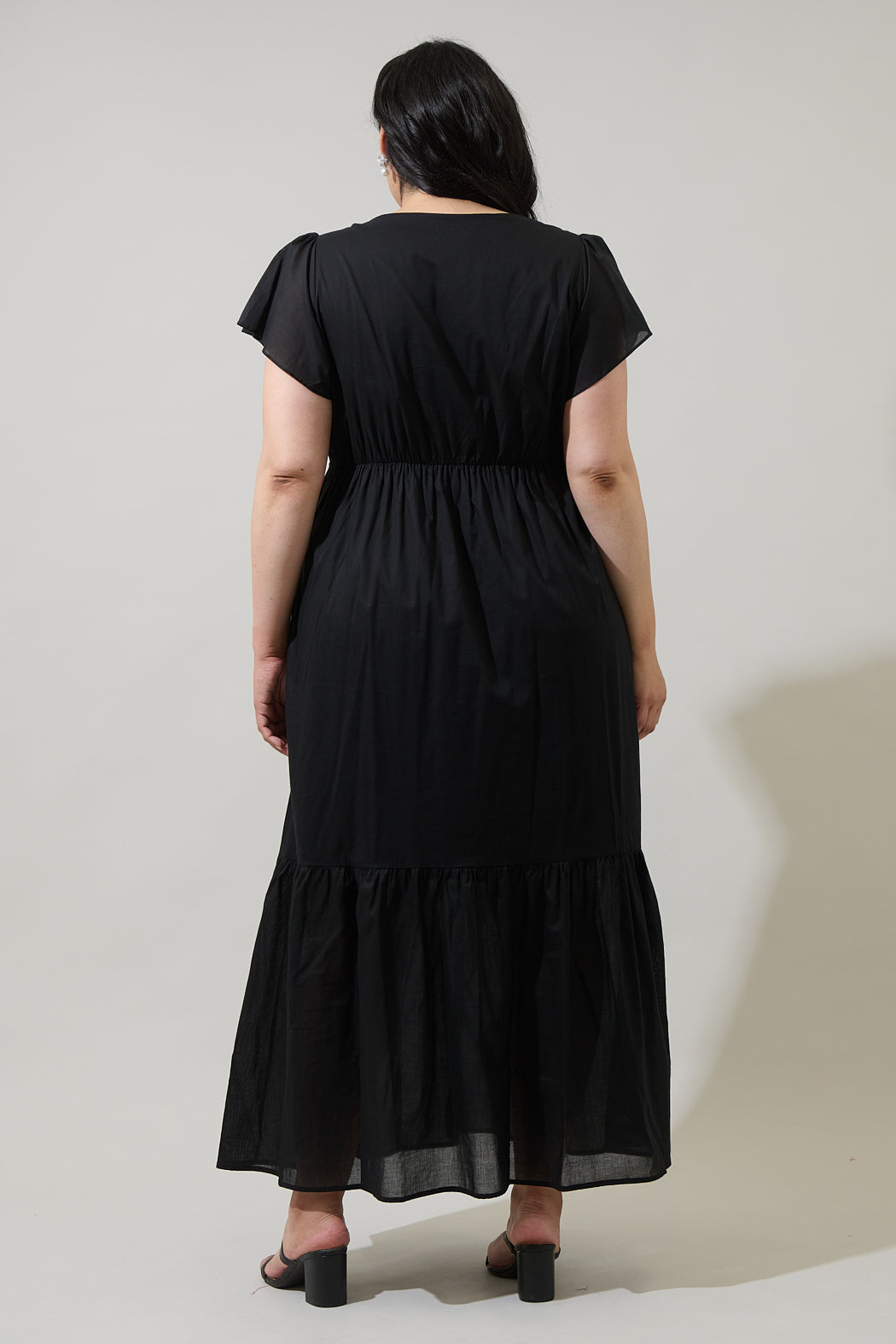 Brigid Blissa Button Midi Dress Curve
