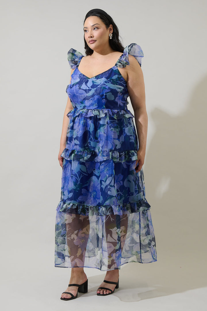 Mylie Organza Truth Tiered Maxi Dress Curve
