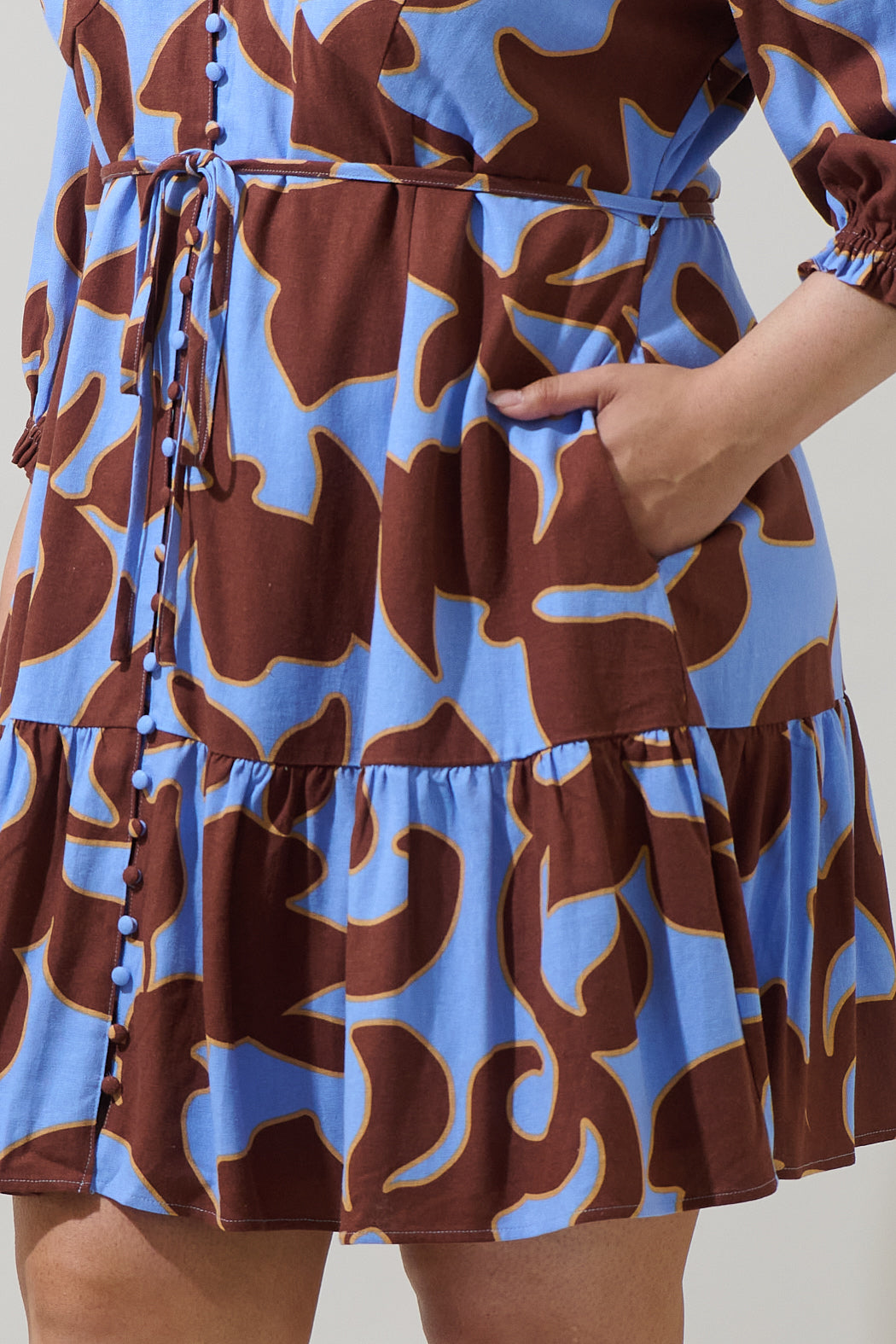 Briley Abstract Roana Mini Dress Curve
