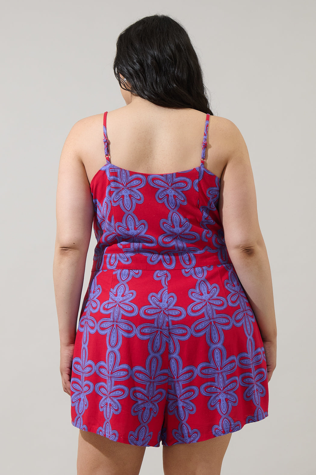 Rory Abstract Kirsten Tie Romper Curve