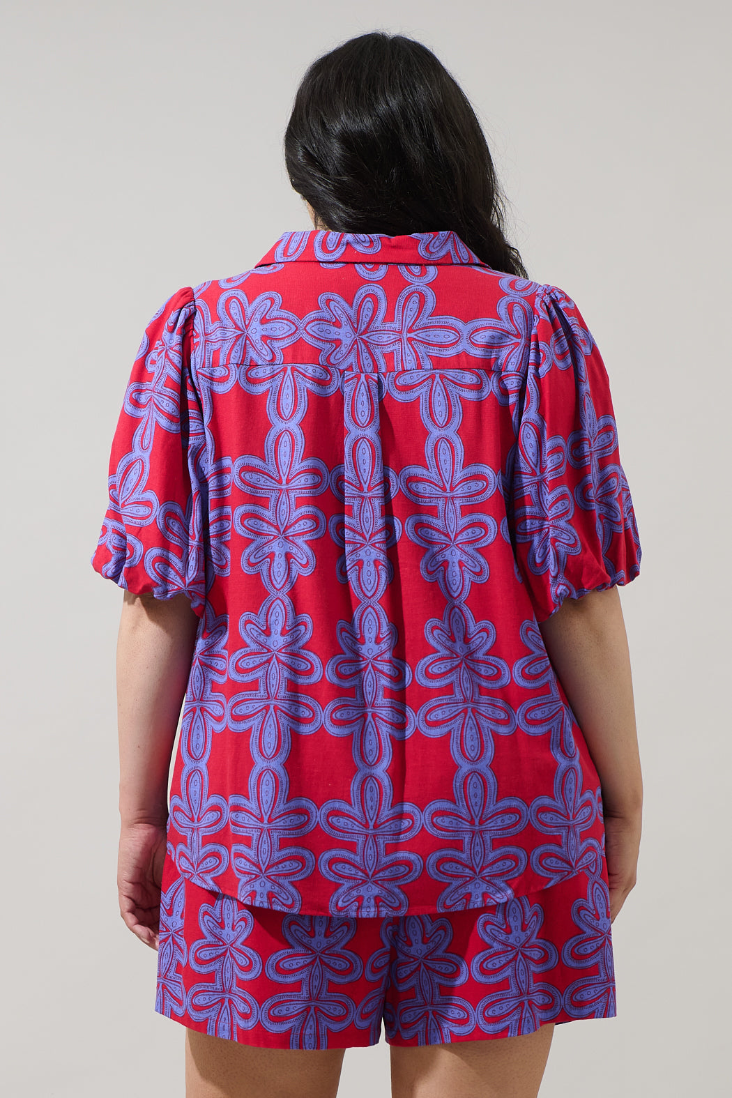Rory Abstract Collared Shirt Curve