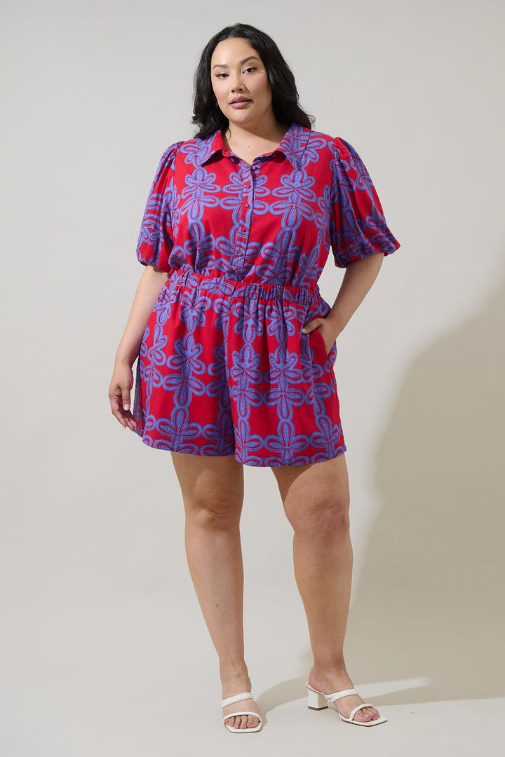 Rory Abstract Collared Shirt Curve