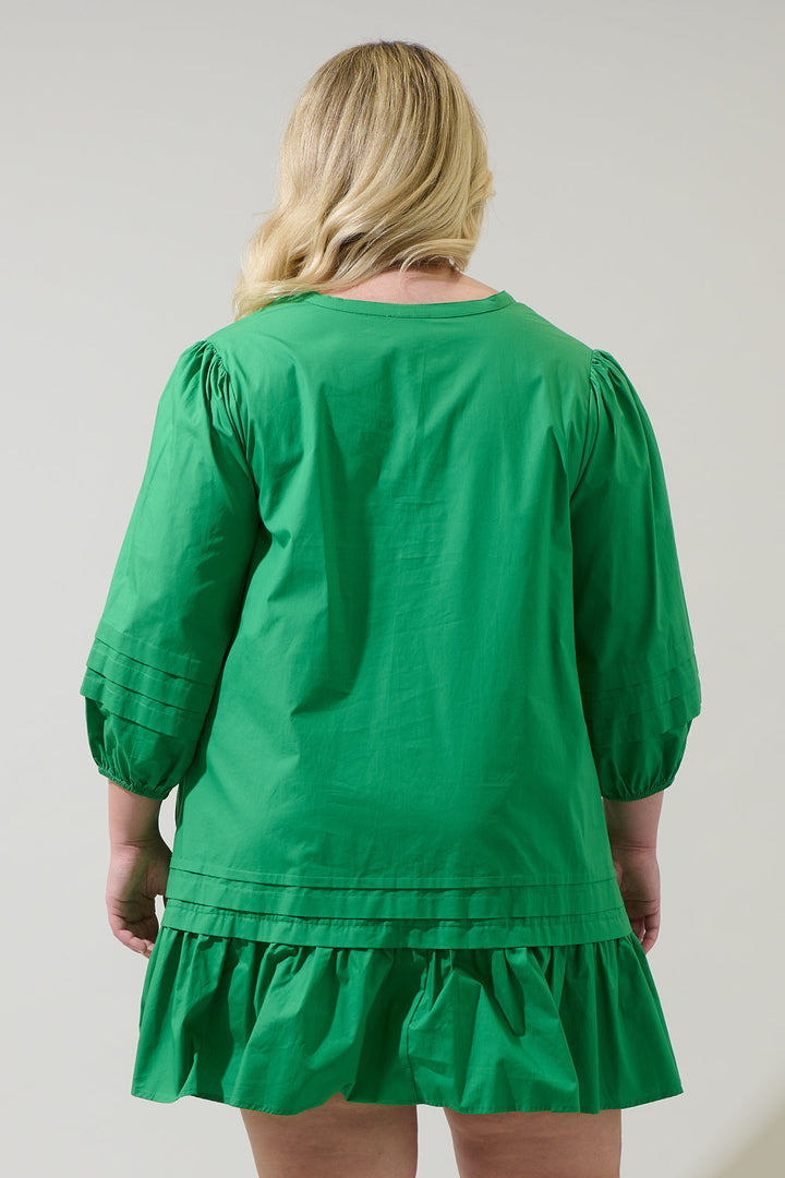 Velma Ruffle Shift Dress Curve