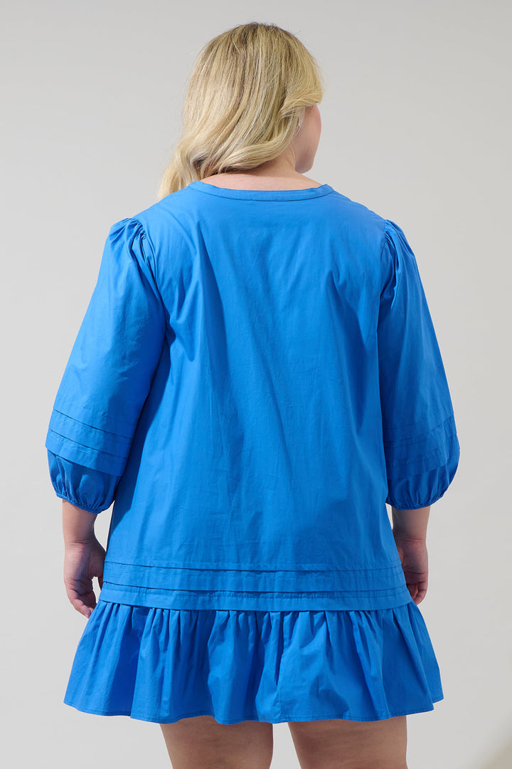 Velma Ruffle Shift Dress Curve