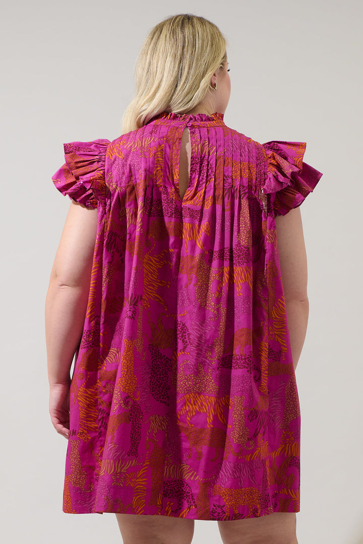 In the Jungle Lovel Shift Mini Dress Curve