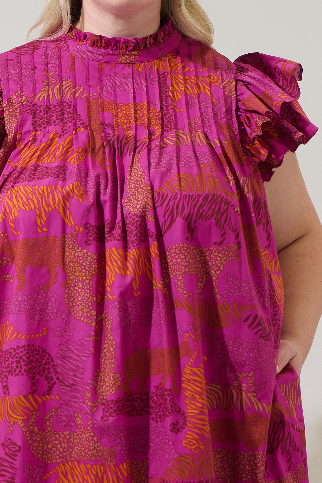 In the Jungle Lovel Shift Mini Dress Curve