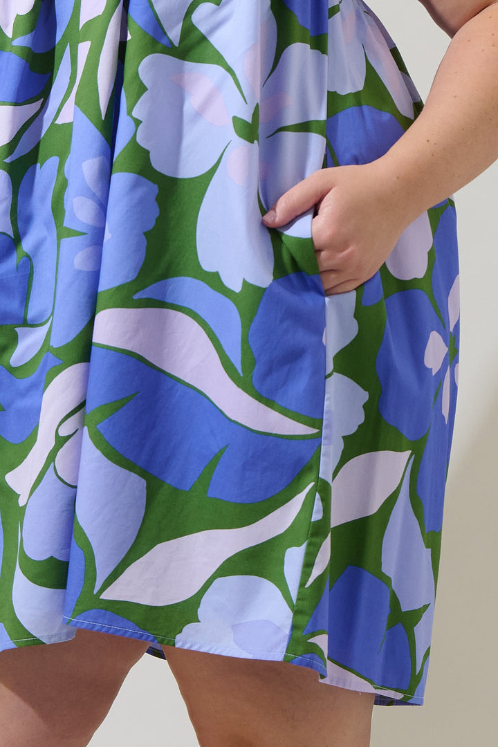 Dayana Floral Adley Shift One Shoulder Mini Dress Curve