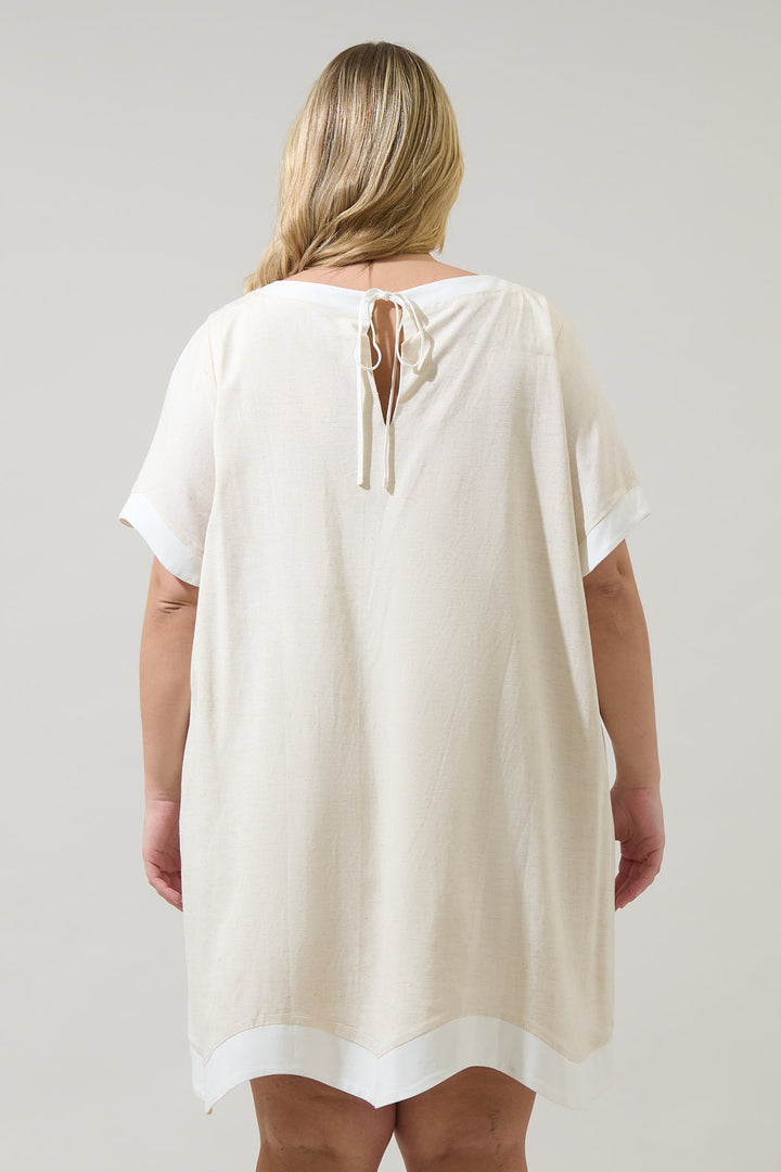 Gizelle Scallop Shift Mini Dress Curve