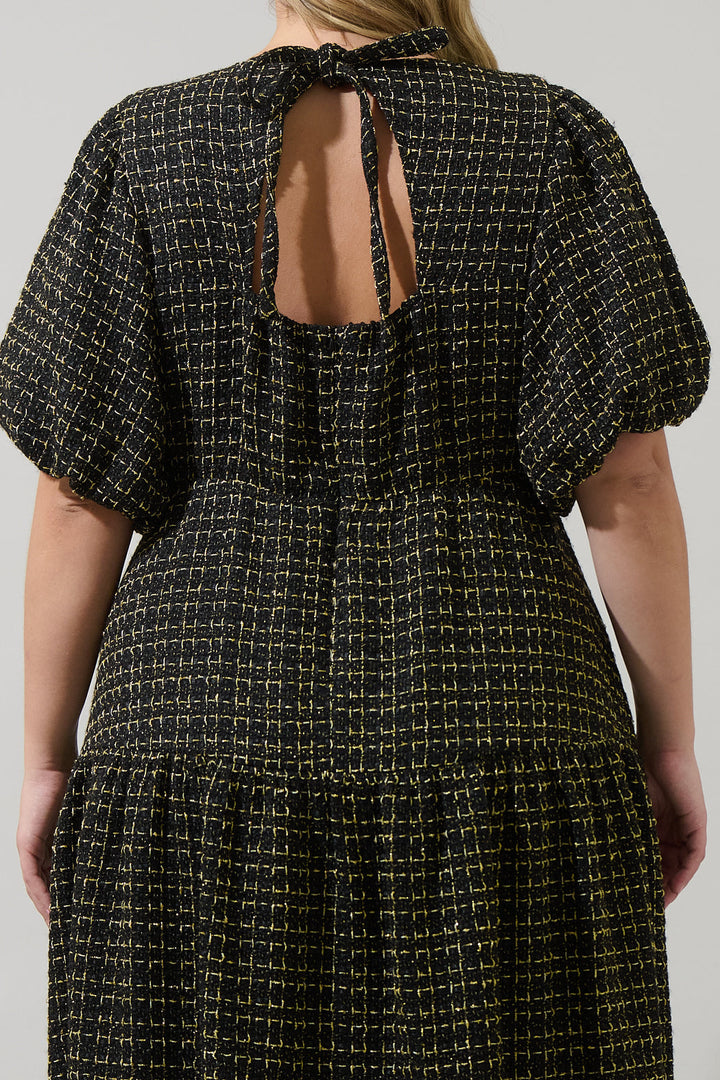 Carrol Tweed Maxi Dress Curve