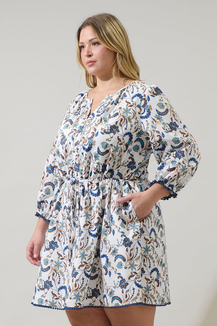 Ralston Floral Kennady Shift Mini Dress Curve