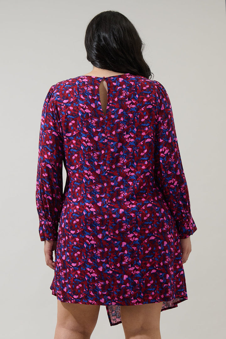 Turma Abstract Willy Wrap Mini Dress Curve