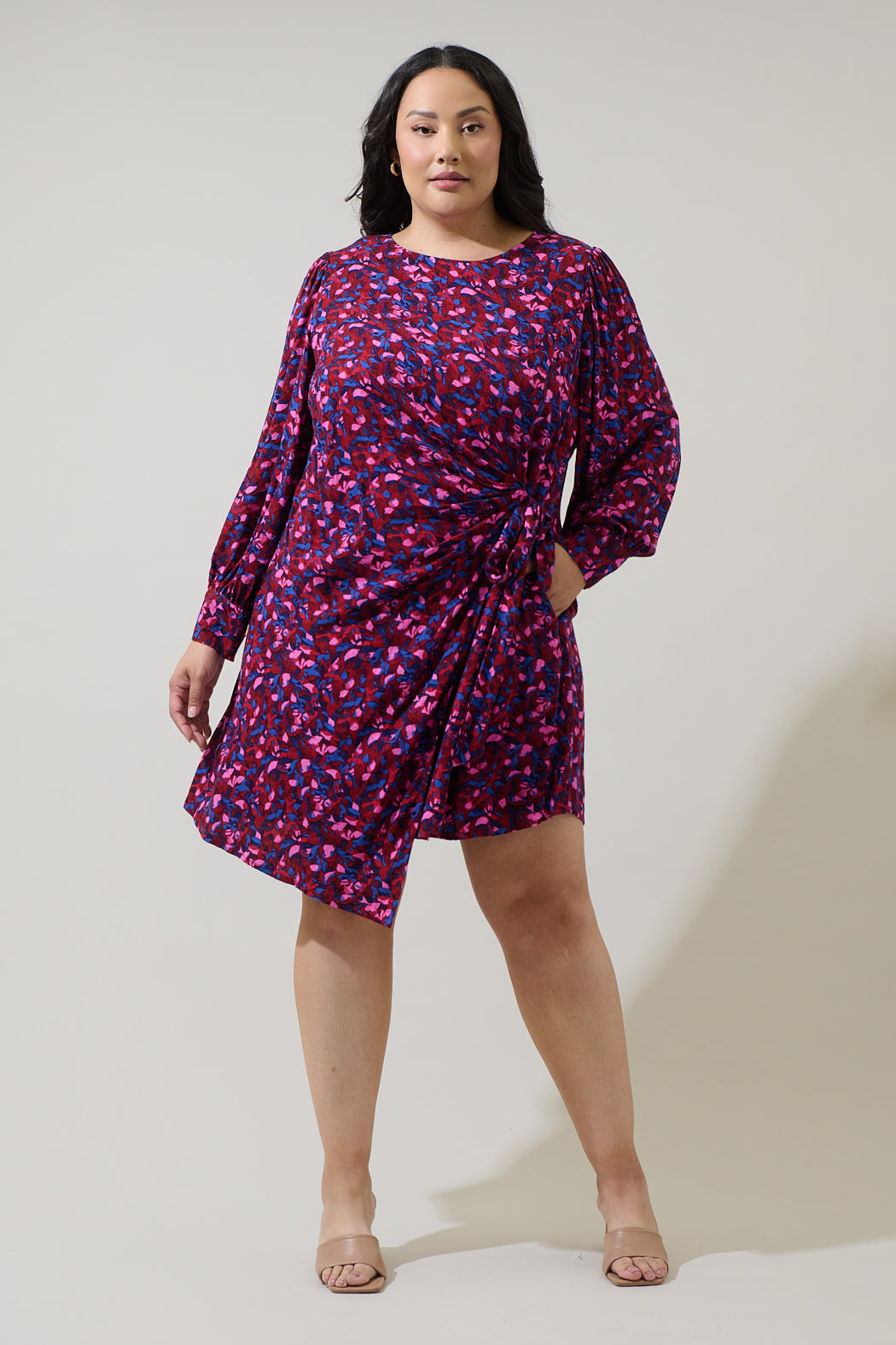 Turma Abstract Willy Wrap Mini Dress Curve