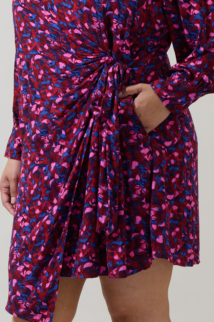 Turma Abstract Willy Wrap Mini Dress Curve