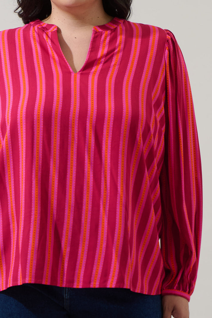 Clarisa Stripes Mavina Top Curve
