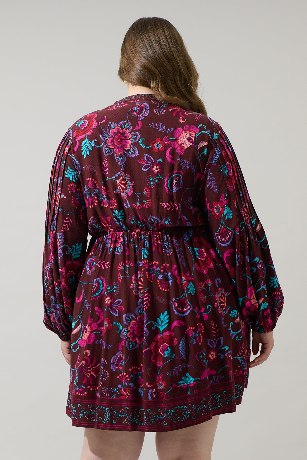 Tory Paisley Ceny Button Down Mini Dress Curve