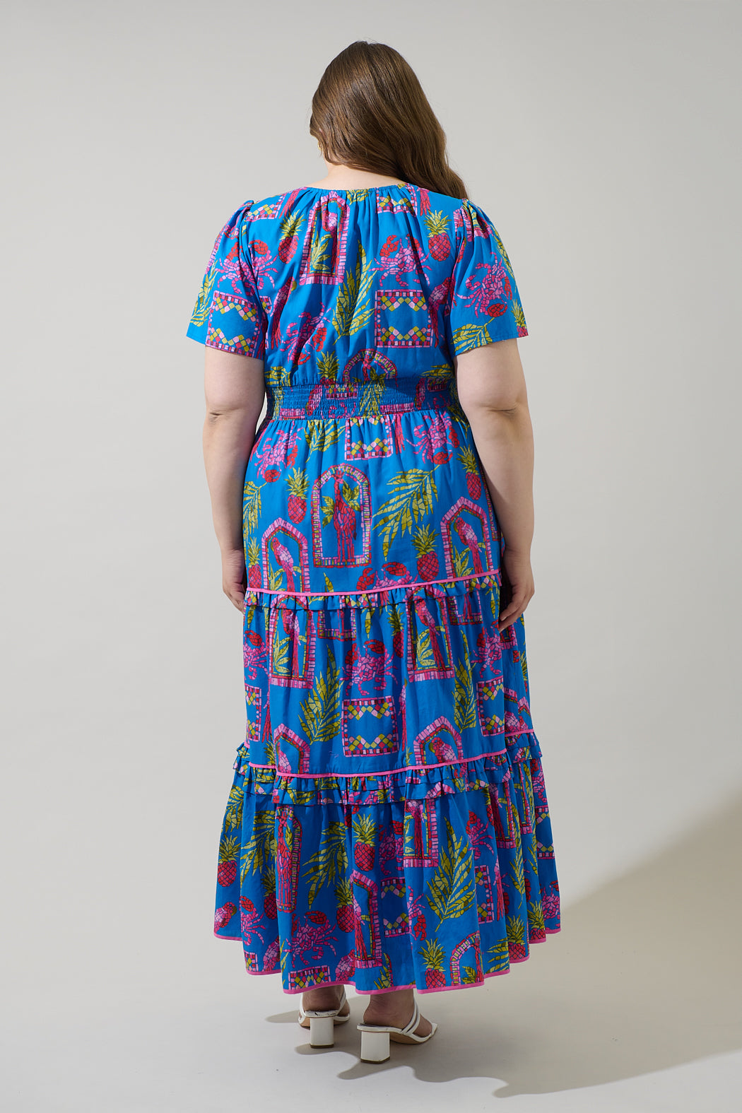 Bally Tropical Ernie Tiered Maxi Dress Curve