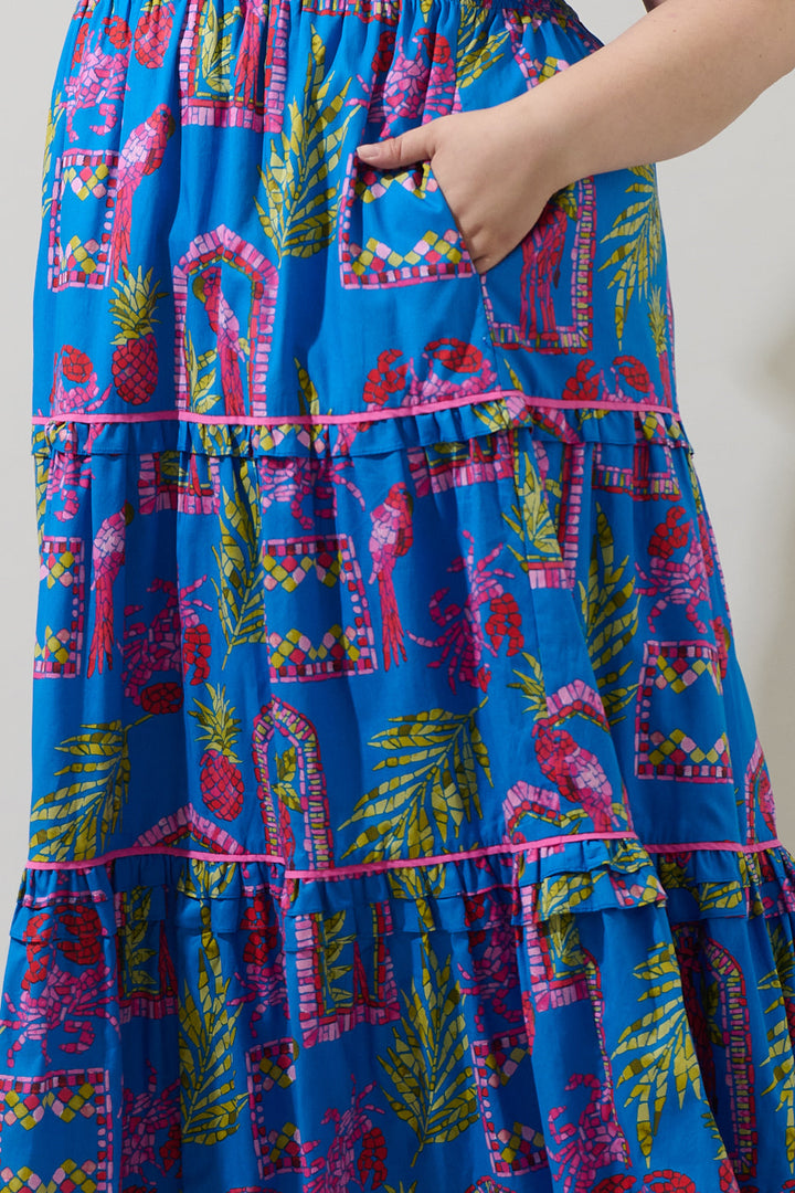 Bally Tropical Ernie Tiered Maxi Dress Curve