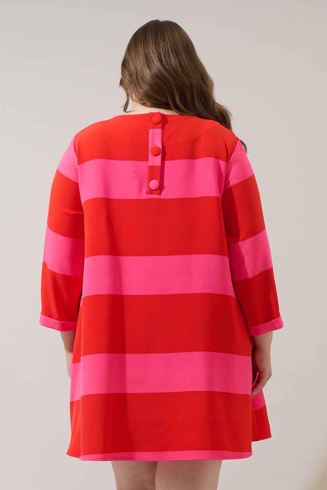 Lolli Stripe Lonna Shift Mini Dress Curve