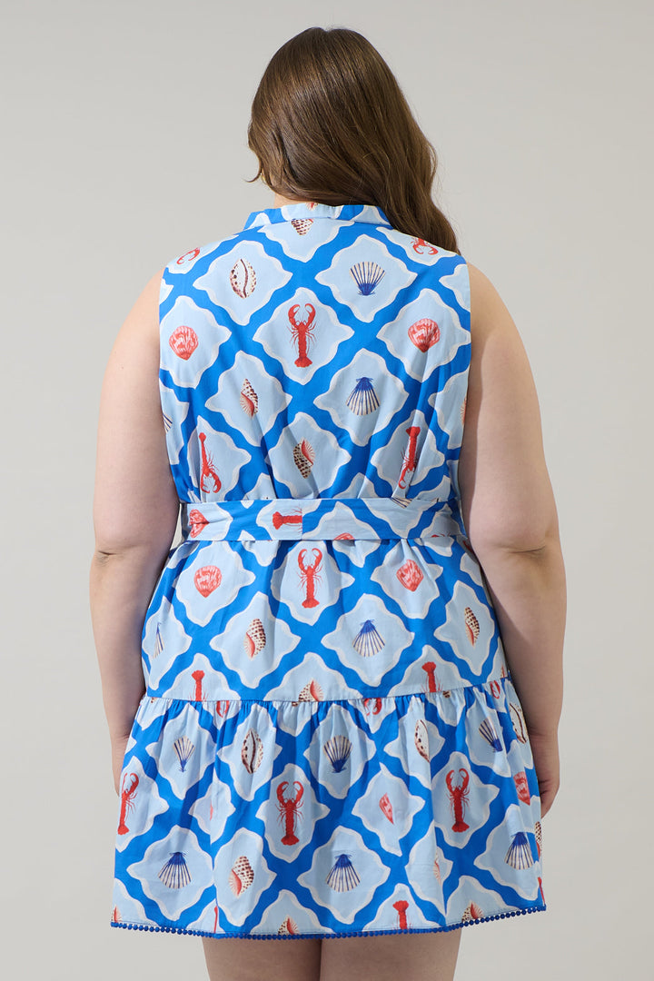 Lobster Bay Vilma Sleeveless Mini Dress Curve