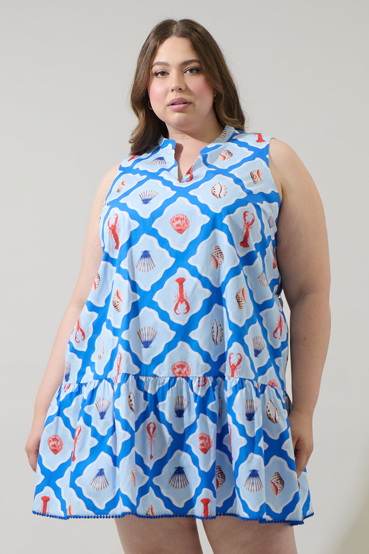 Lobster Bay Vilma Sleeveless Mini Dress Curve