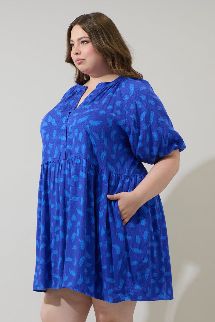 Darya Strokes Nelsa Babydoll Mini Dress Curve