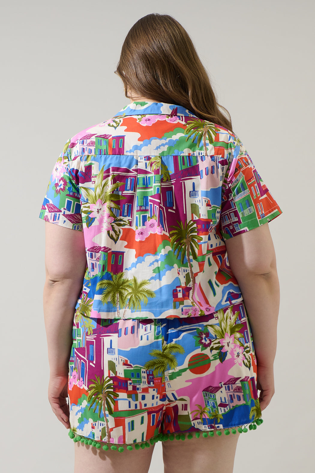 Rumi Town Marlie Collared Top Curve