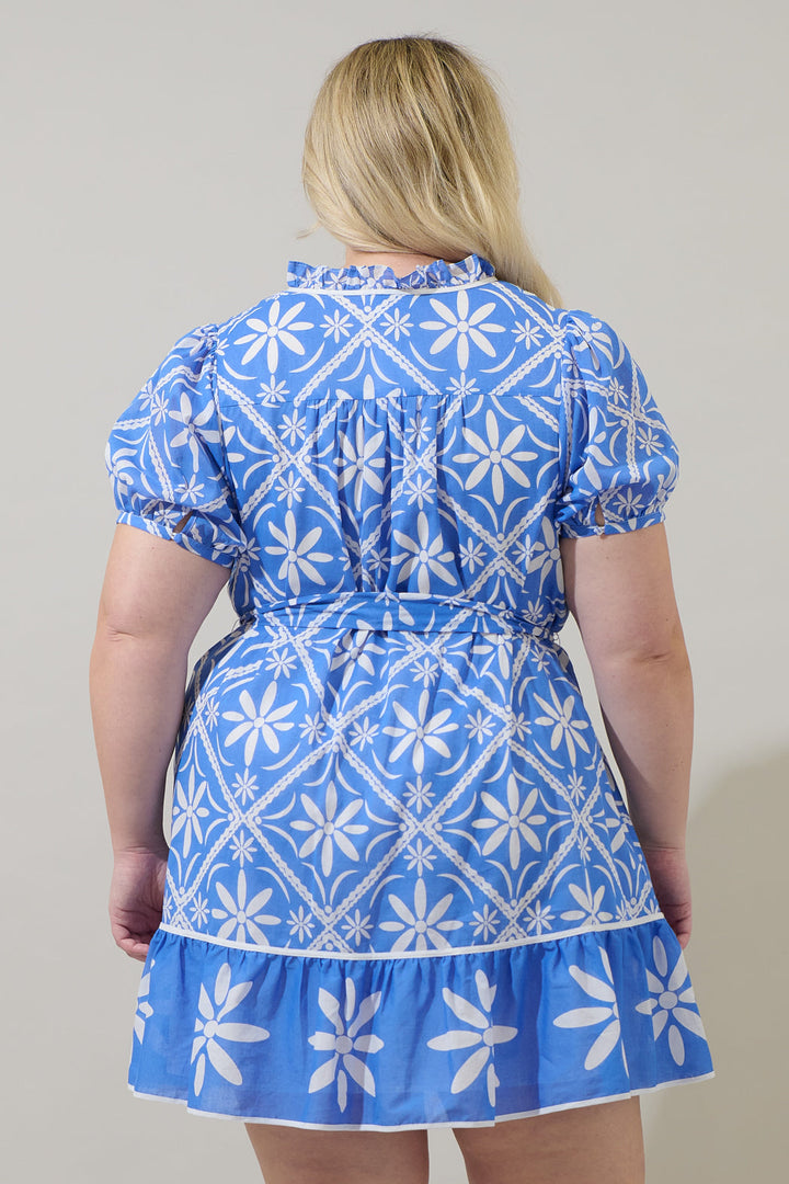 Alexie Floral Susi Shift Mini Dress Curve