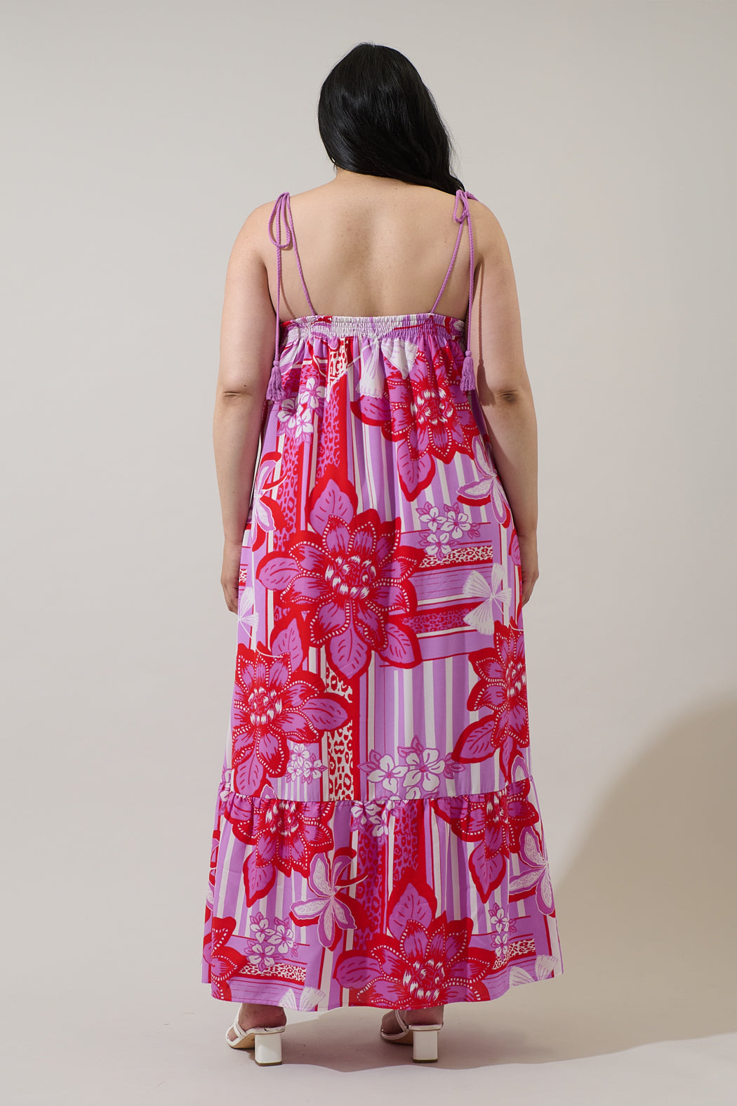 Barba Tropical Veth Shift Maxi Dress Curve