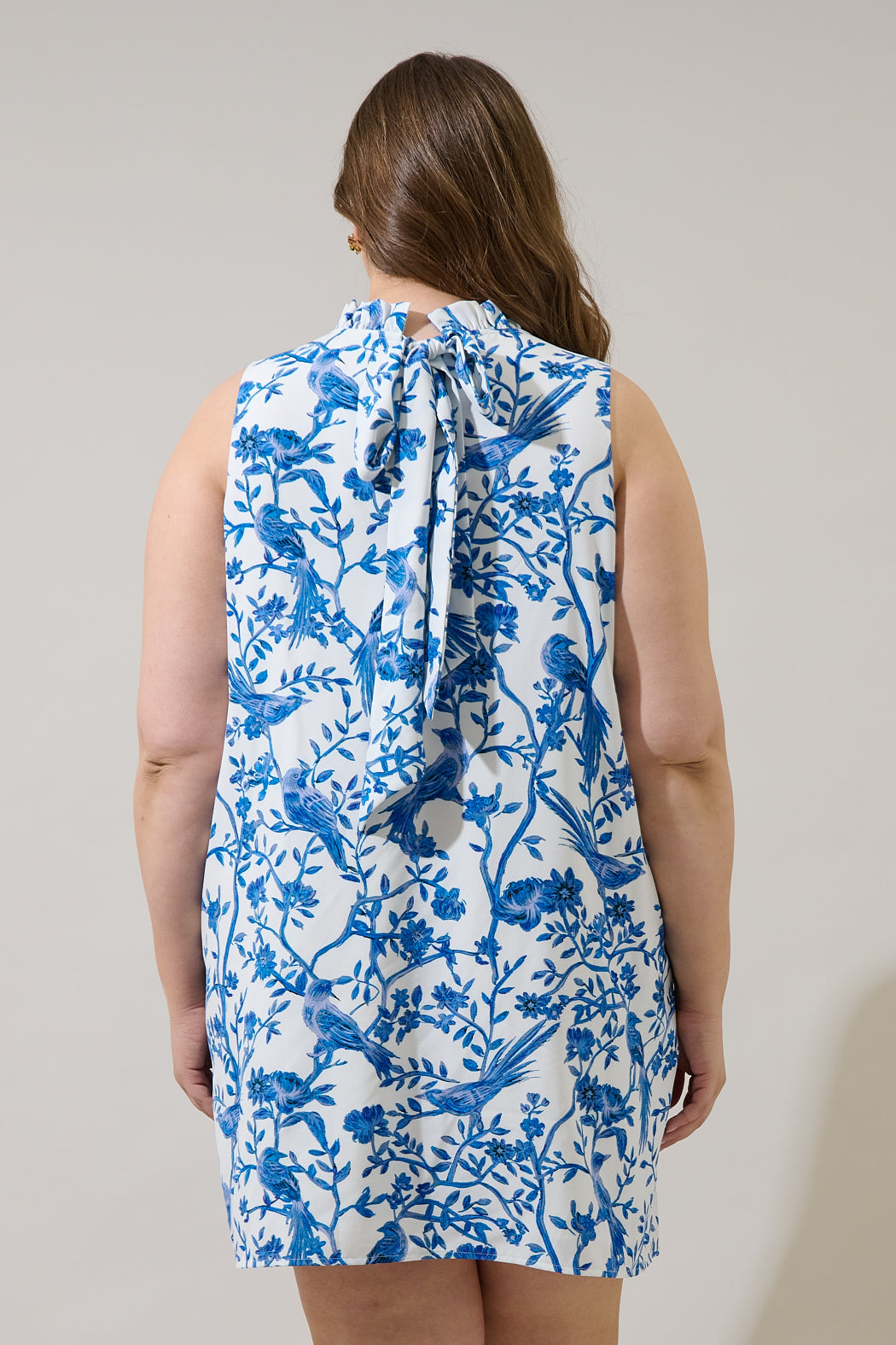 Ciela Floral Benson Trapeze Mini Dress Curve