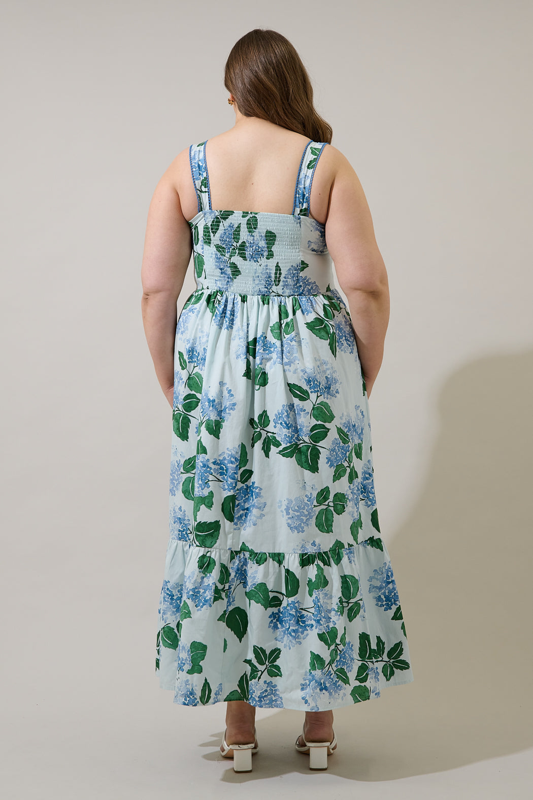 Mirla Floral Krisy Sleeveless Maxi Dress Curve