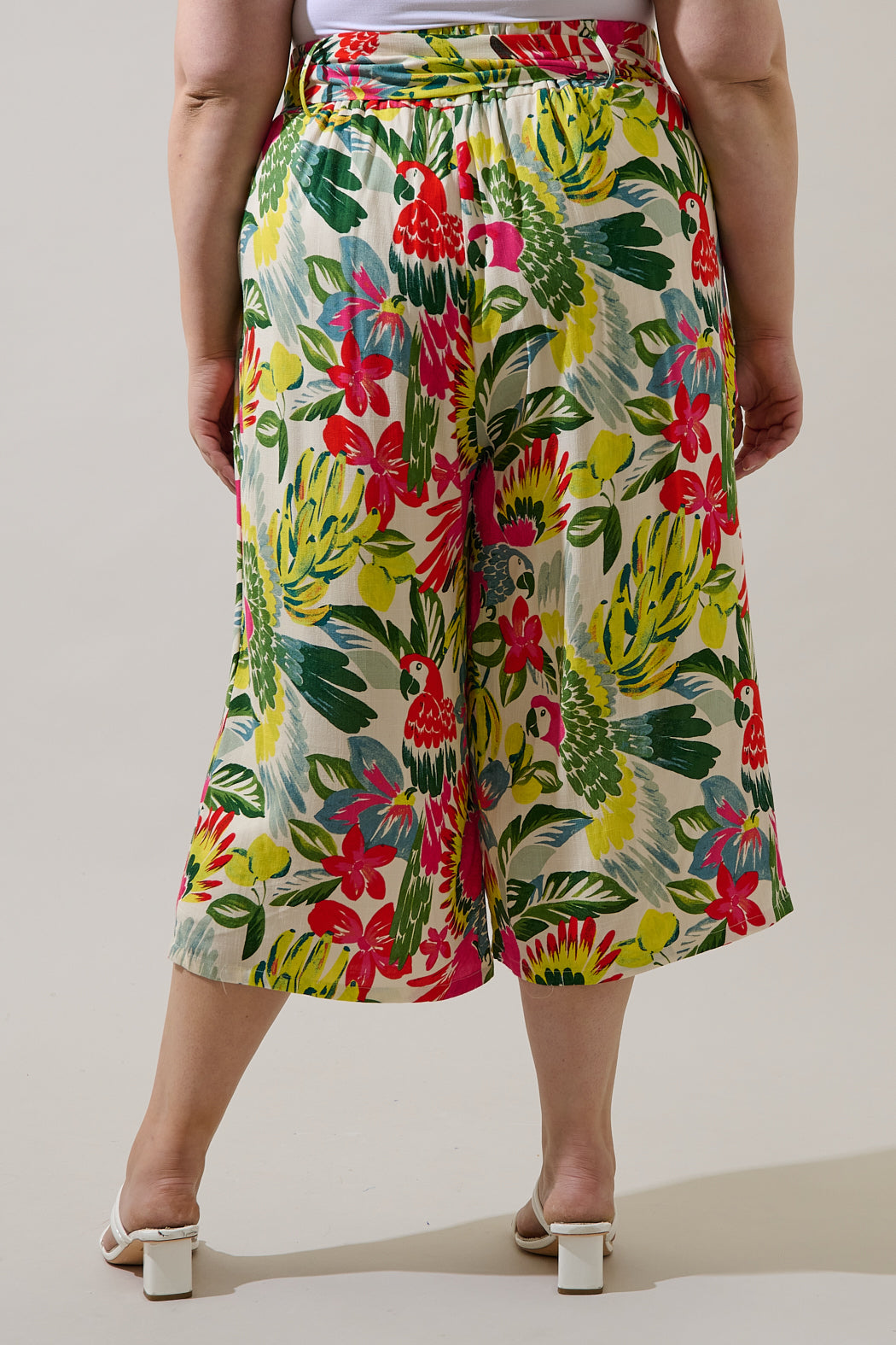 Wissa Tropical Bien Wide Leg Pants Curve