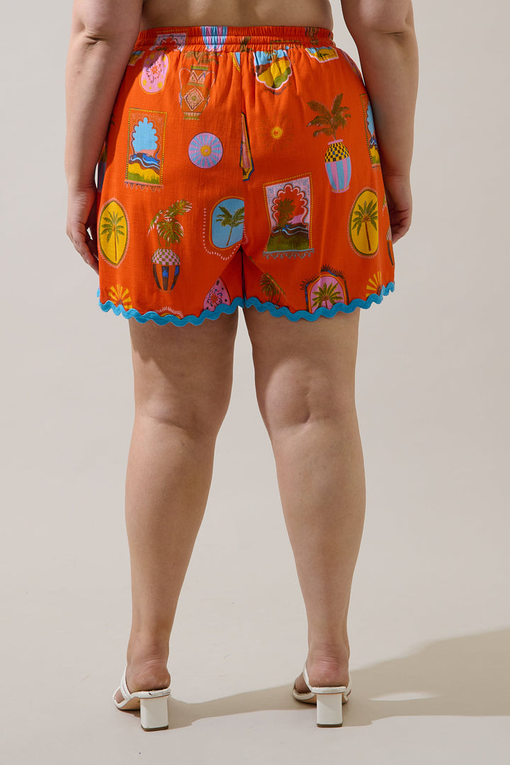 Maury Postcard Halle Drawstring Shorts Curve