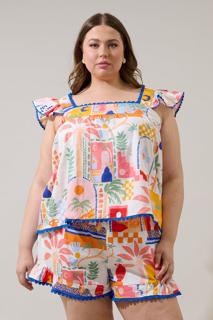 Petrolia Town Ada Ruffle Top Curve