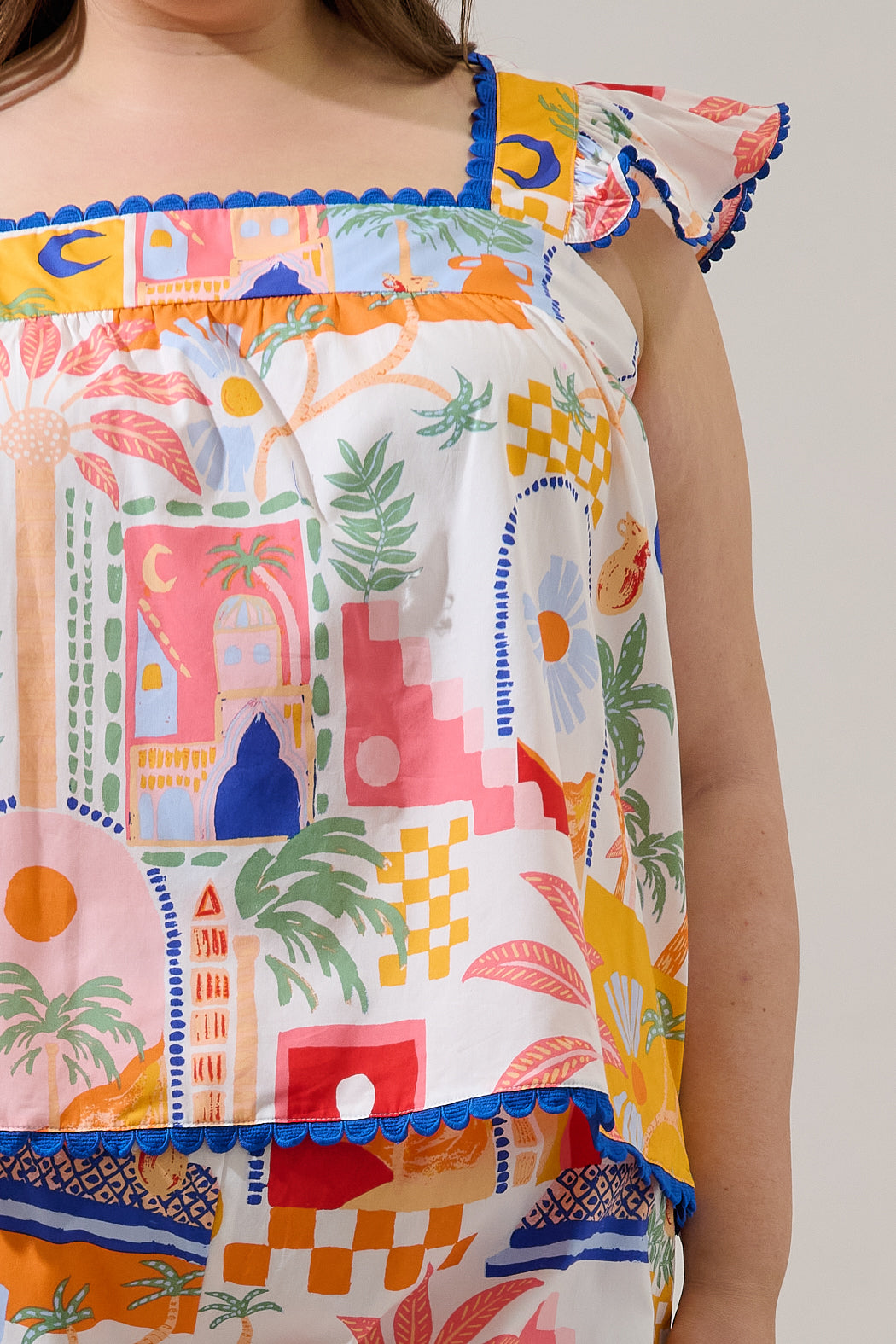 Petrolia Town Ada Ruffle Top Curve
