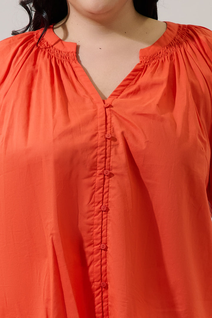 Yamila Long Sleeve Button Down Top Curve