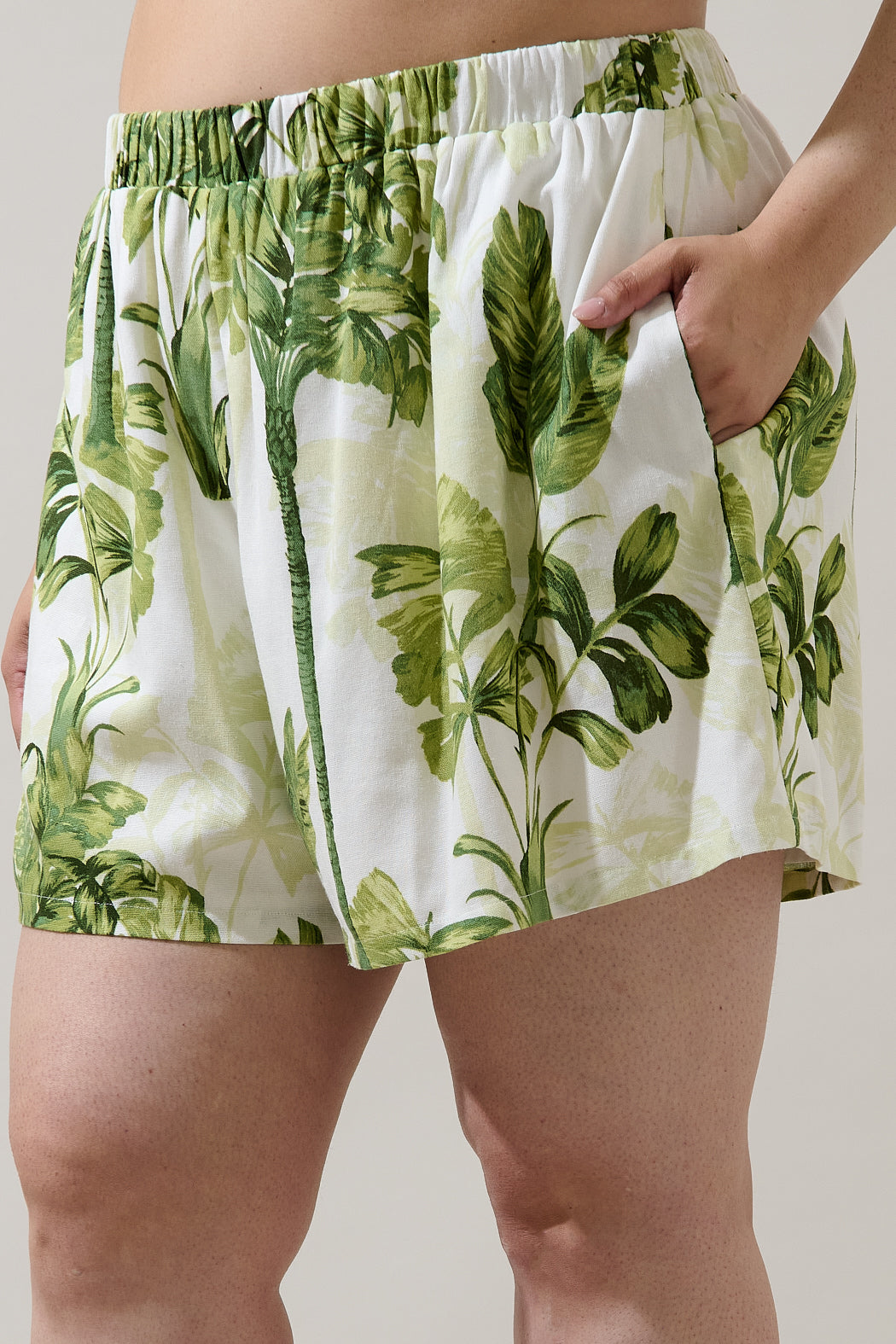 Palmet Tropical Sugarbag Shorts Curve