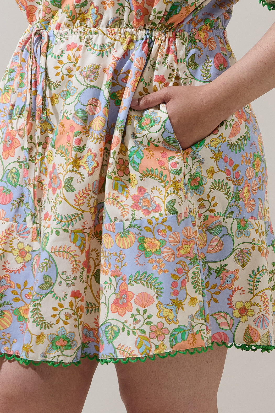 Zamara Floral Bouse Shift Mini Dress Curve